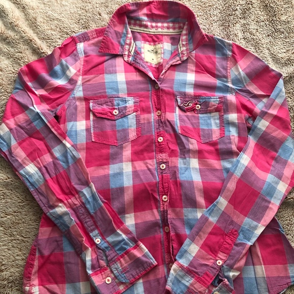 Hollister checkered button down shirts 🌸 - Picture 5 of 6
